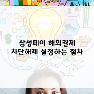 삼성페이 해외결제 차단해제 설정하는 절차