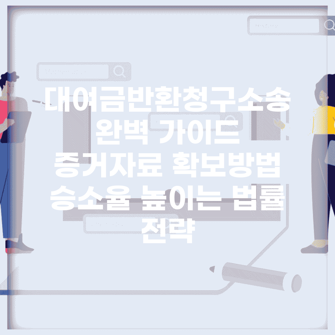 대여금반환청구소송 완벽 가이드 | 증거자료 확보방법 | 승소율 높이는 법률 전략