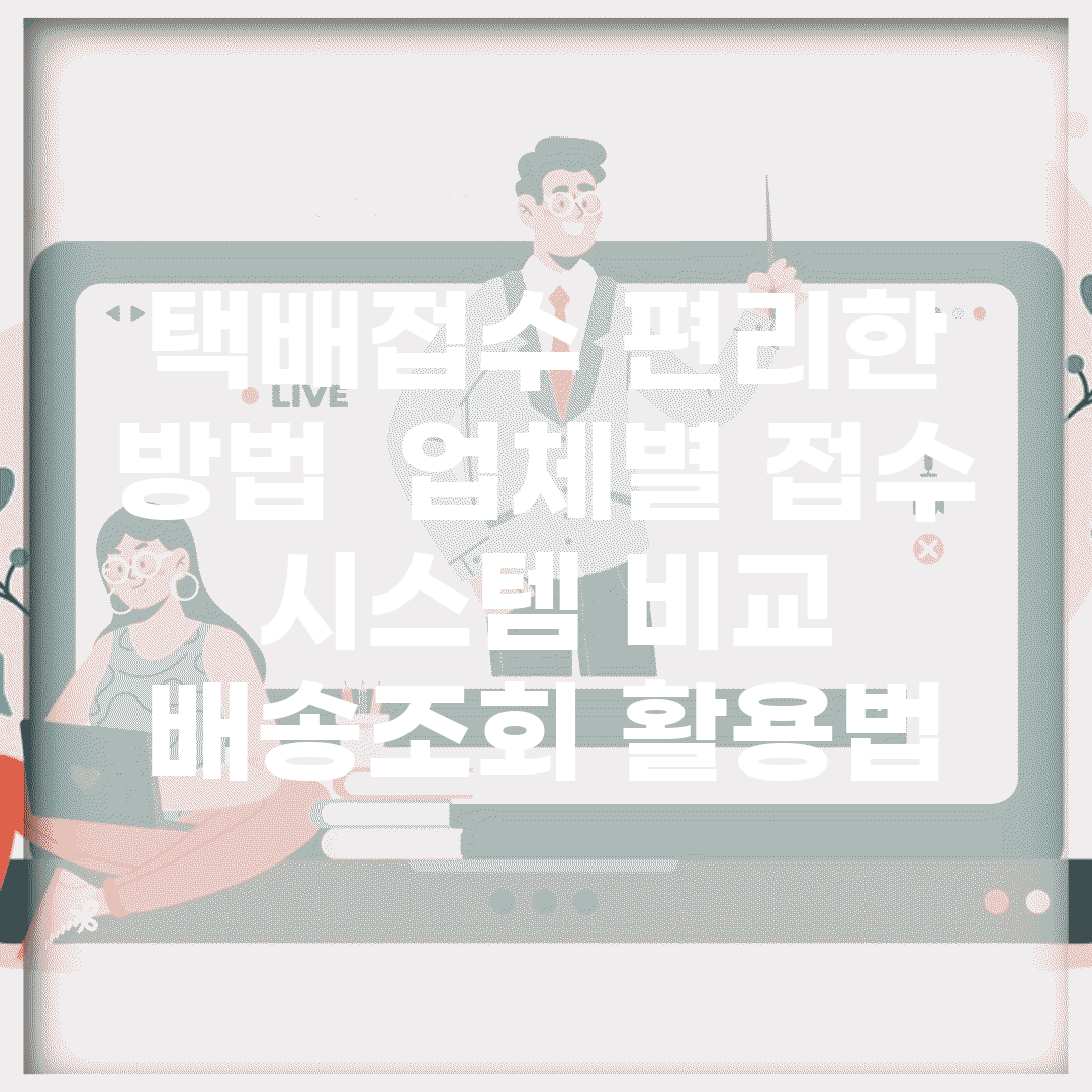 택배접수 편리한 방법 | 업체별 접수 시스템 비교 | 배송조회 활용법