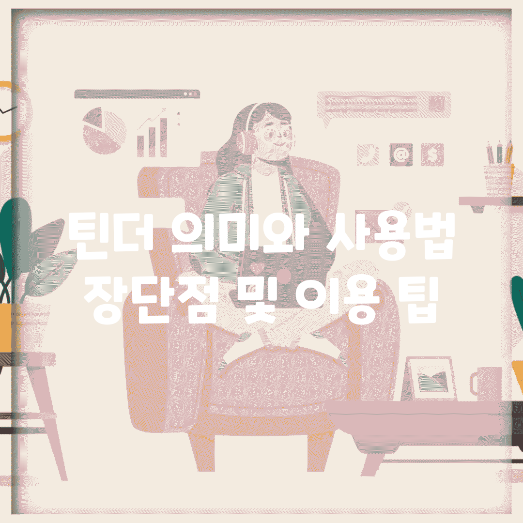 틴더 의미와 사용법, 장단점 및 이용 팁