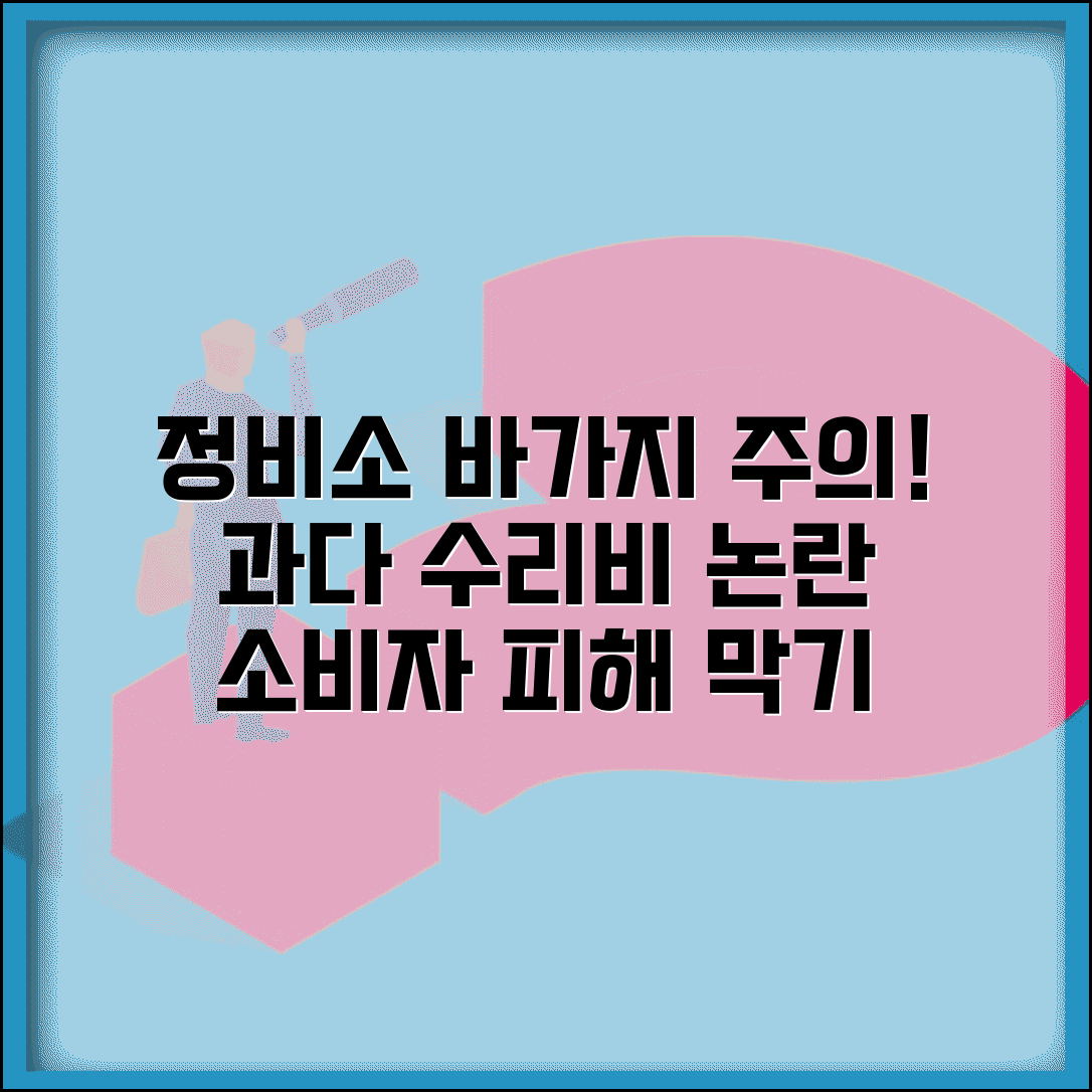 자동차 정비소 바가지 | 정비소 과다 수리비 청구 소비자분쟁조정