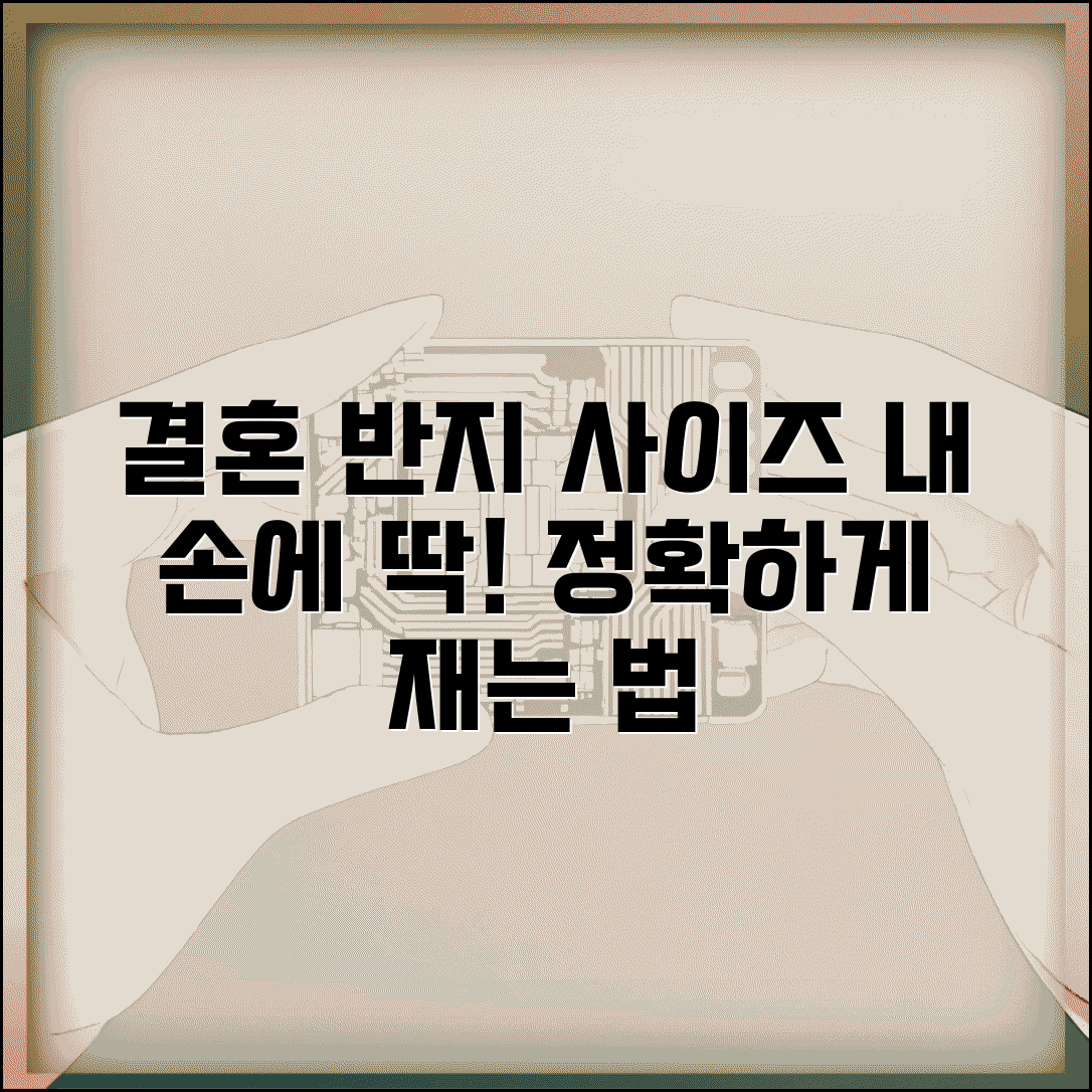 결혼 예물 반지 사이즈 측정 방법 호수 | 커플링 반지 사이즈 재기