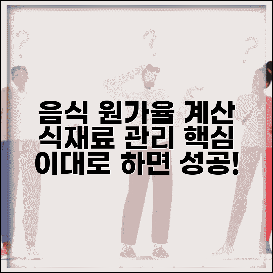 음식점 원가율 계산 식재료 원가 관리 | 음식 원가 계산 방법 기준