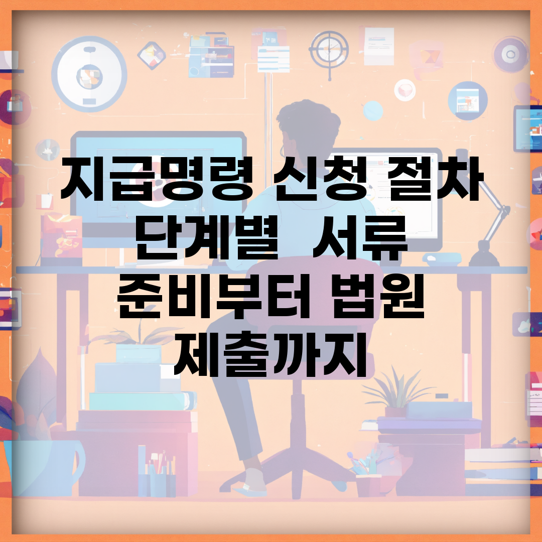 지급명령 신청 절차 단계별 | 서류 준비부터 법원 제출까지