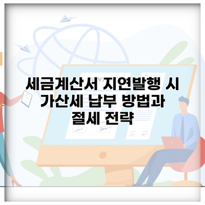 세금계산서 지연발행 시 가산세 납부 방법과 절세 전략