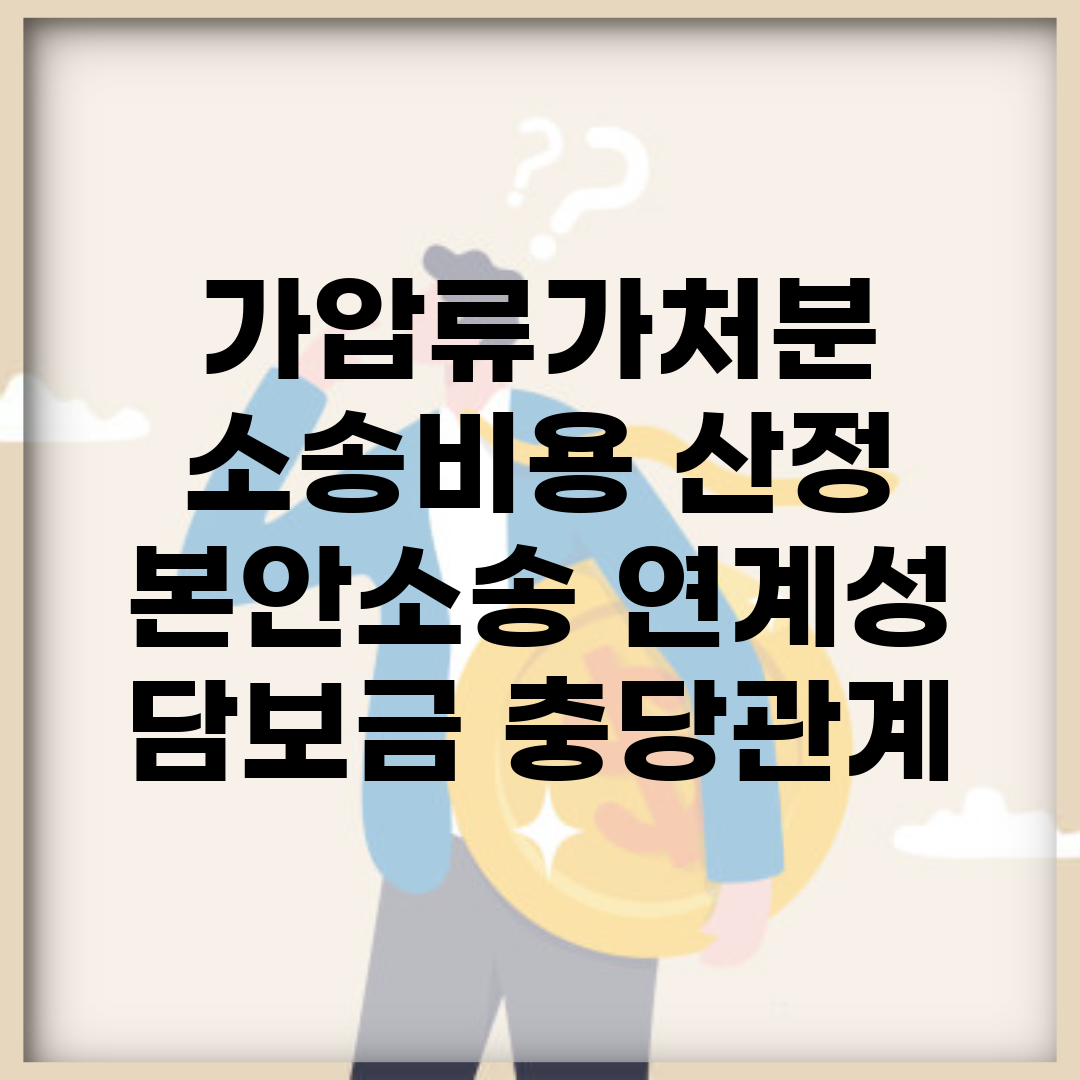 가압류/가처분 소송비용 산정 | 본안소송 연계성 + 담보금 충당관계
