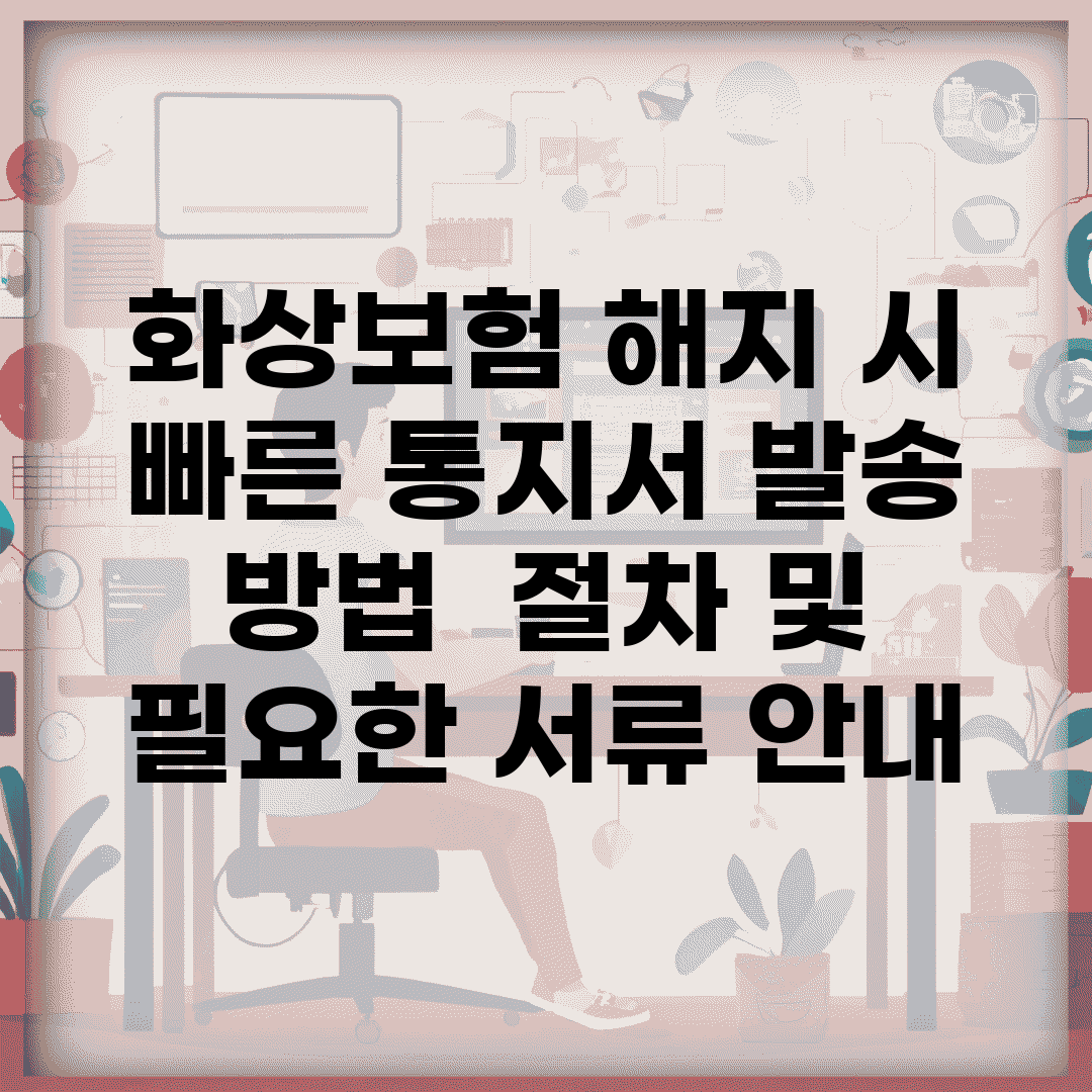 화상보험 해지 시 빠른 통지서 발송 방법 | 절차 및 필요한 서류 안내