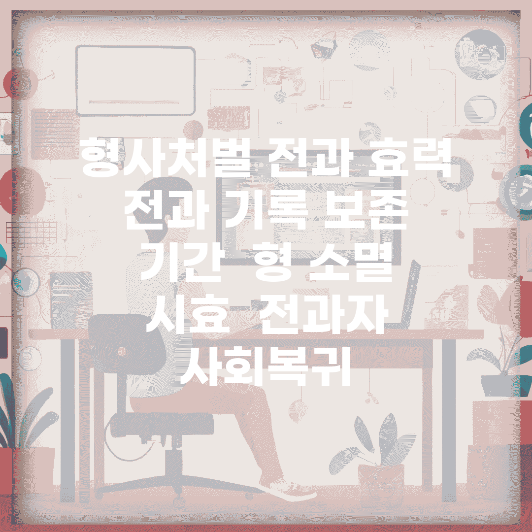 형사처벌 전과 효력 | 전과 기록 보존 기간 | 형 소멸 시효 | 전과자 사회복귀