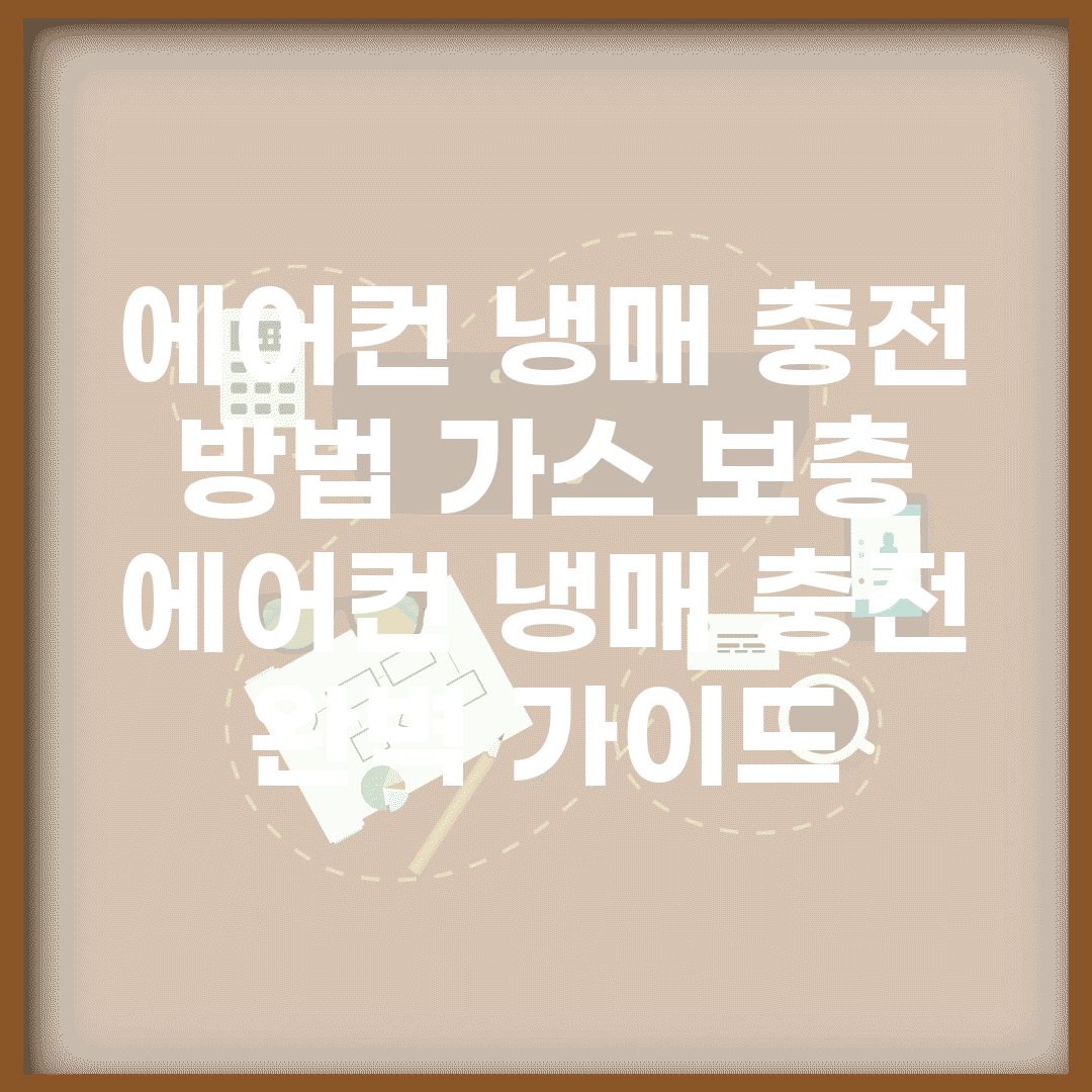 에어컨 냉매 충전 방법 가스 보충 | 에어컨 냉매 충전 완벽 가이드