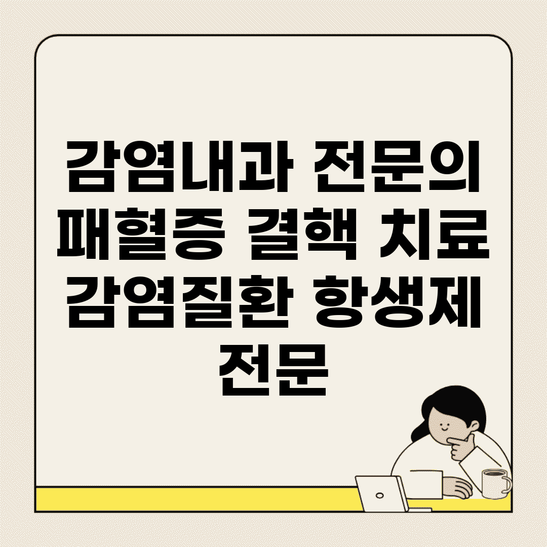 감염내과 전문의 | 패혈증 결핵 치료 | 감염질환 항생제 전문