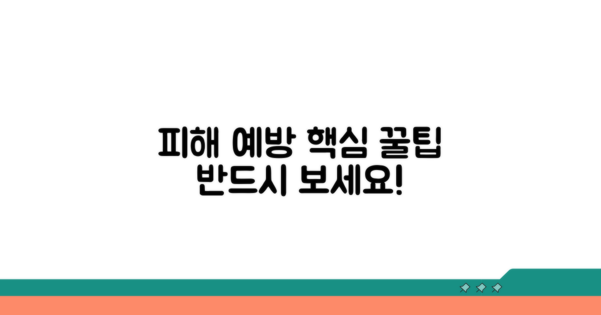 피해 예방 꿀팁 모음