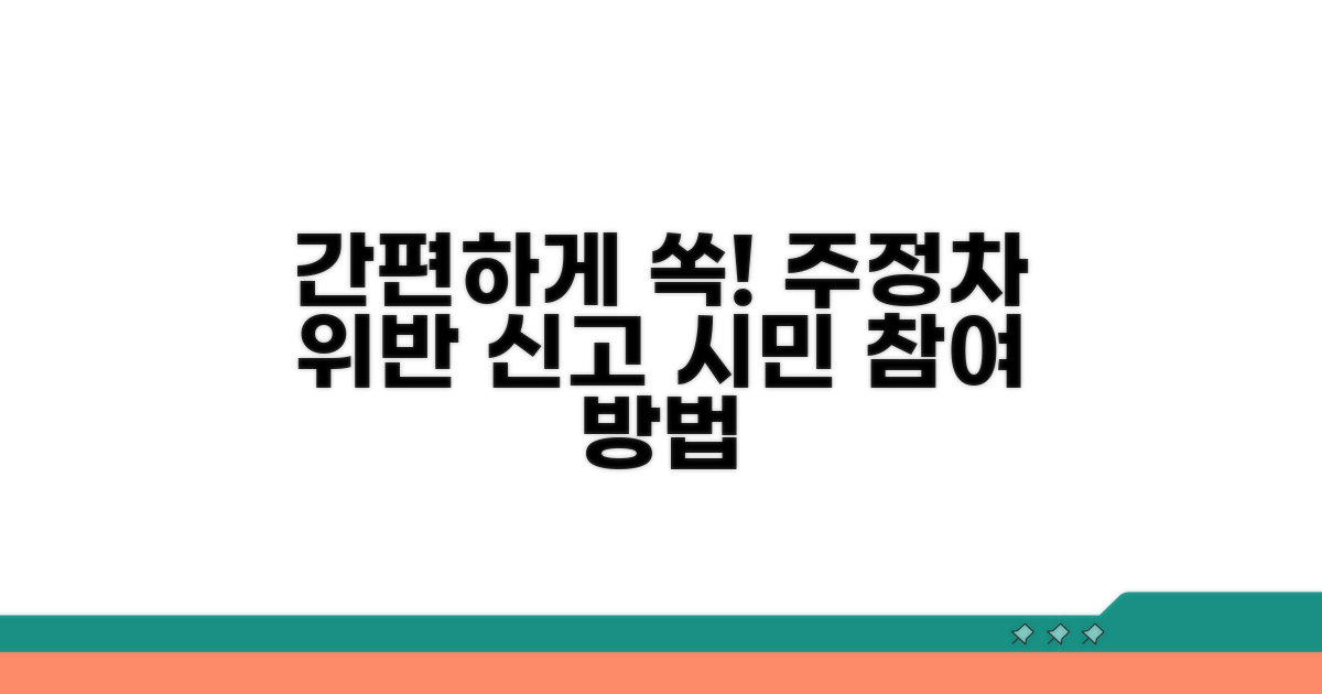 시민 참여 주정차 위반 신고 방법