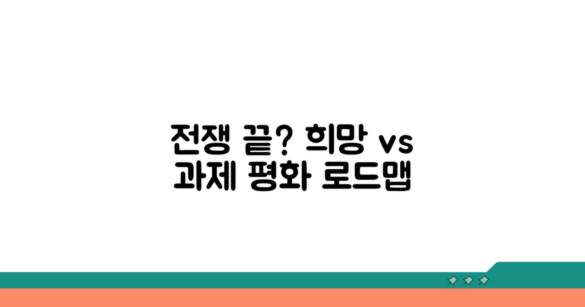 전쟁 끝날 기미: 희망과 과제