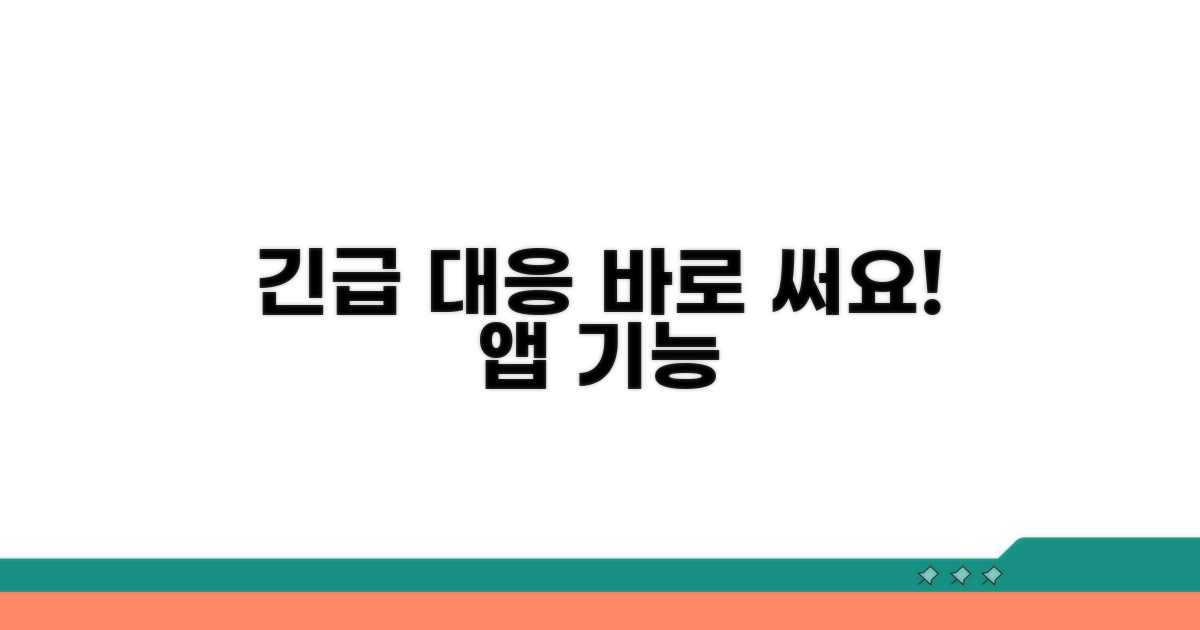 응급 상황, 즉시 대응하는 앱 기능