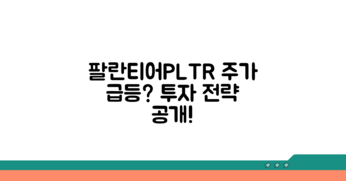 팔란티어 주가 전망과 투자 전략