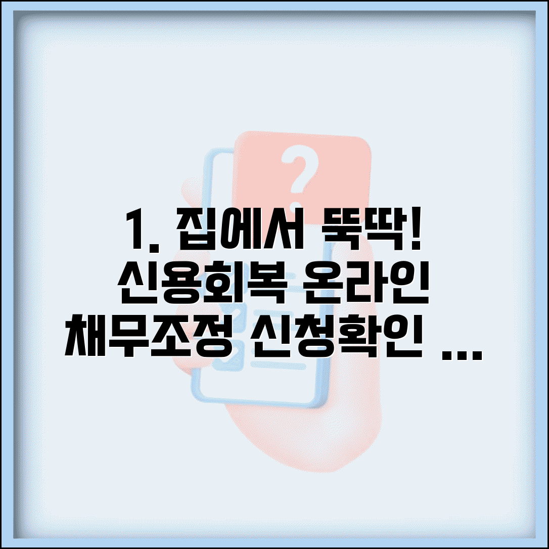 신용회복위원회 사이버지부 온라인 | 집에서 편리하게 채무조정 신청하고 진행 상황 확인