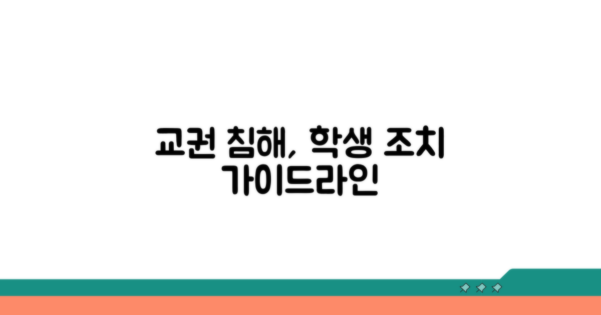 교권 침해 학생 조치 방법