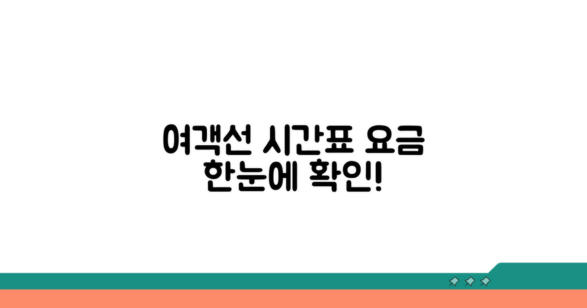 여객선 시간표와 요금 한눈에 보기