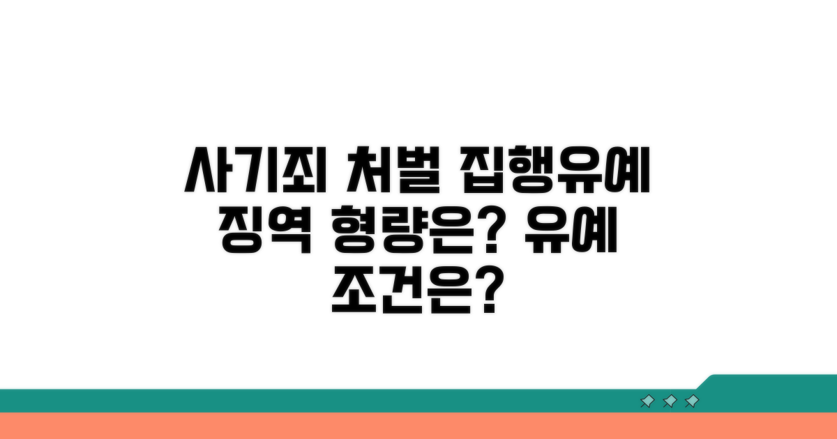 사기죄 형량과 집행유예 조건