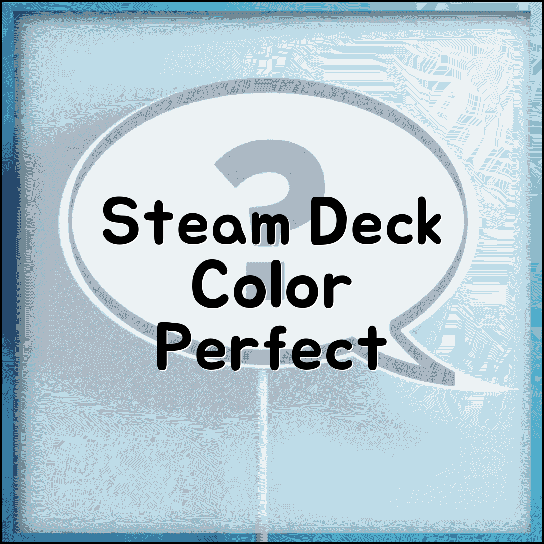 Steam Deck 화면 색감 조정 | 스팀덱 디스플레이 설정