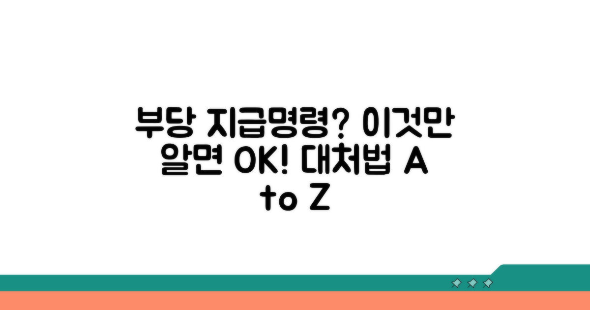 부당 지급명령, 대처법과 절차 상세 안내