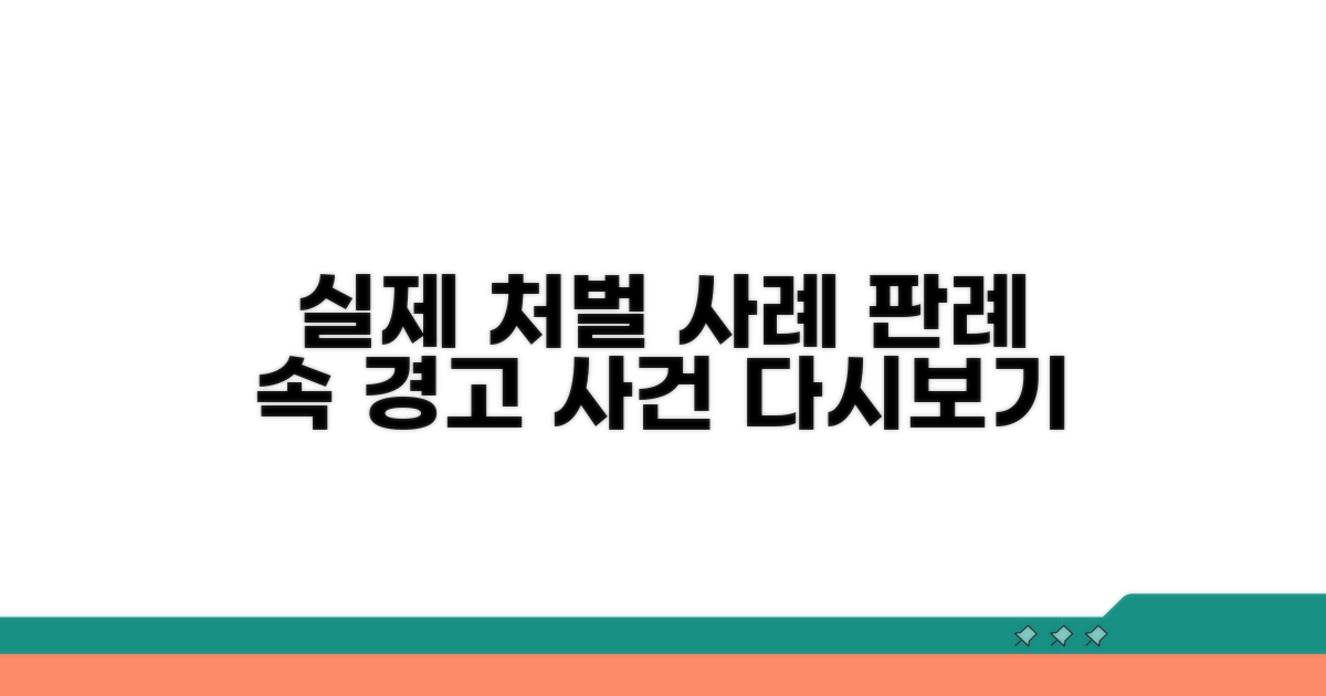 실제 판례로 보는 처벌 사례