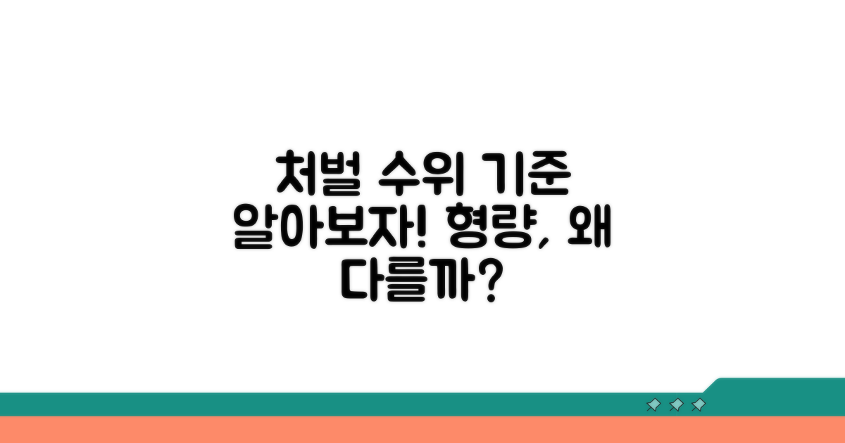 처벌 수위와 양형 기준 알아보기