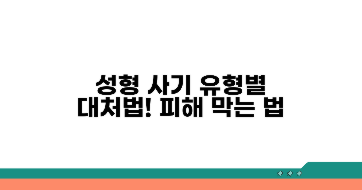 성형 사기 유형별 대응 전략 완벽 정리