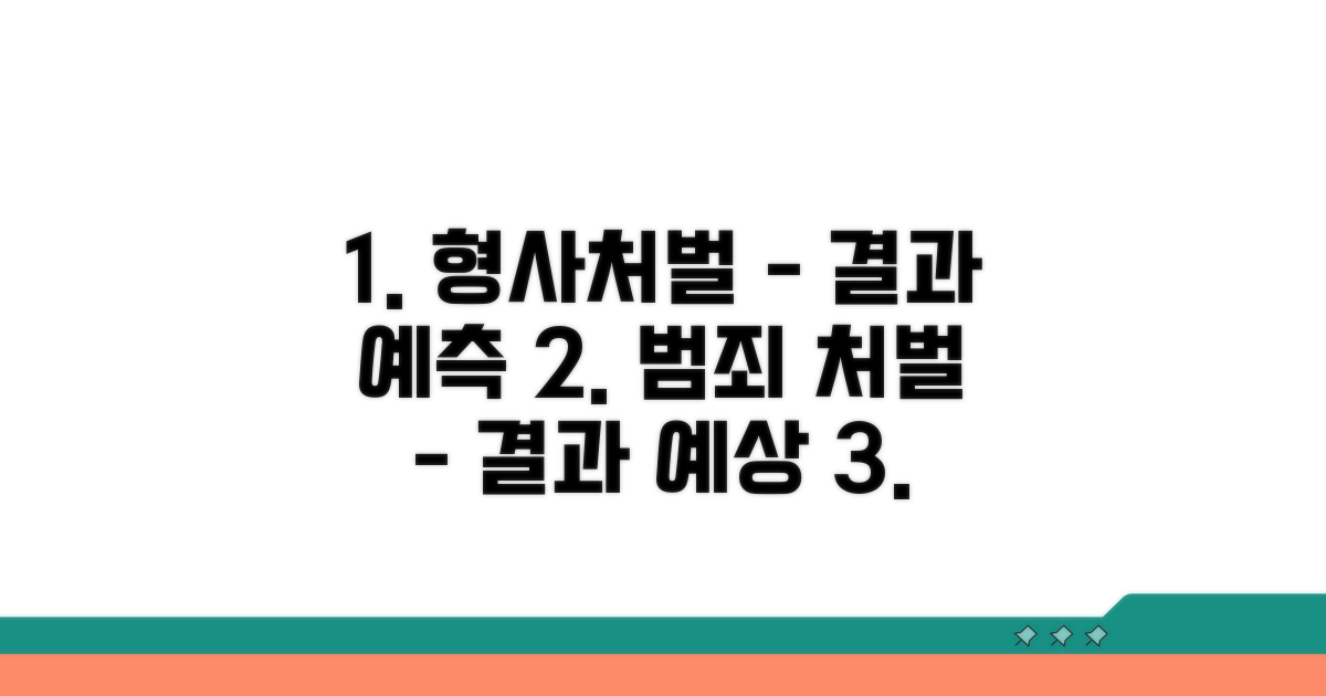 형사처벌 과정 및 예상 결과