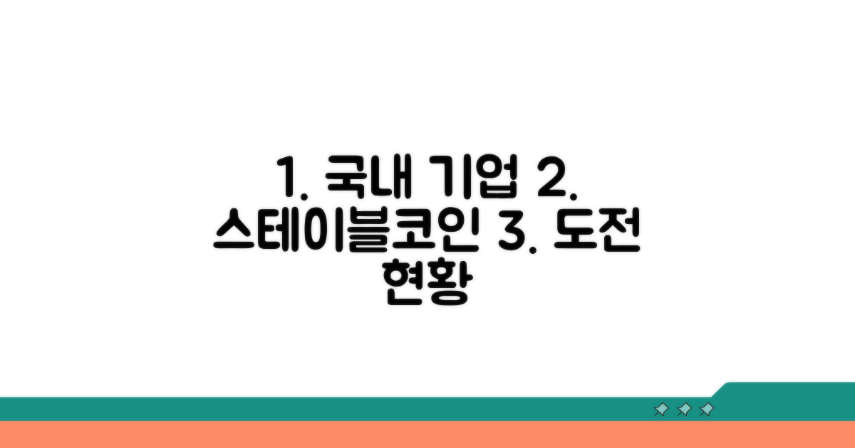 국내 기업, 스테이블코인 도전 현황