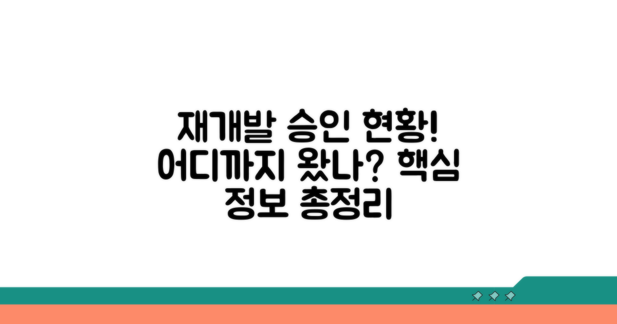 재개발 사업 승인, 어디까지 왔나