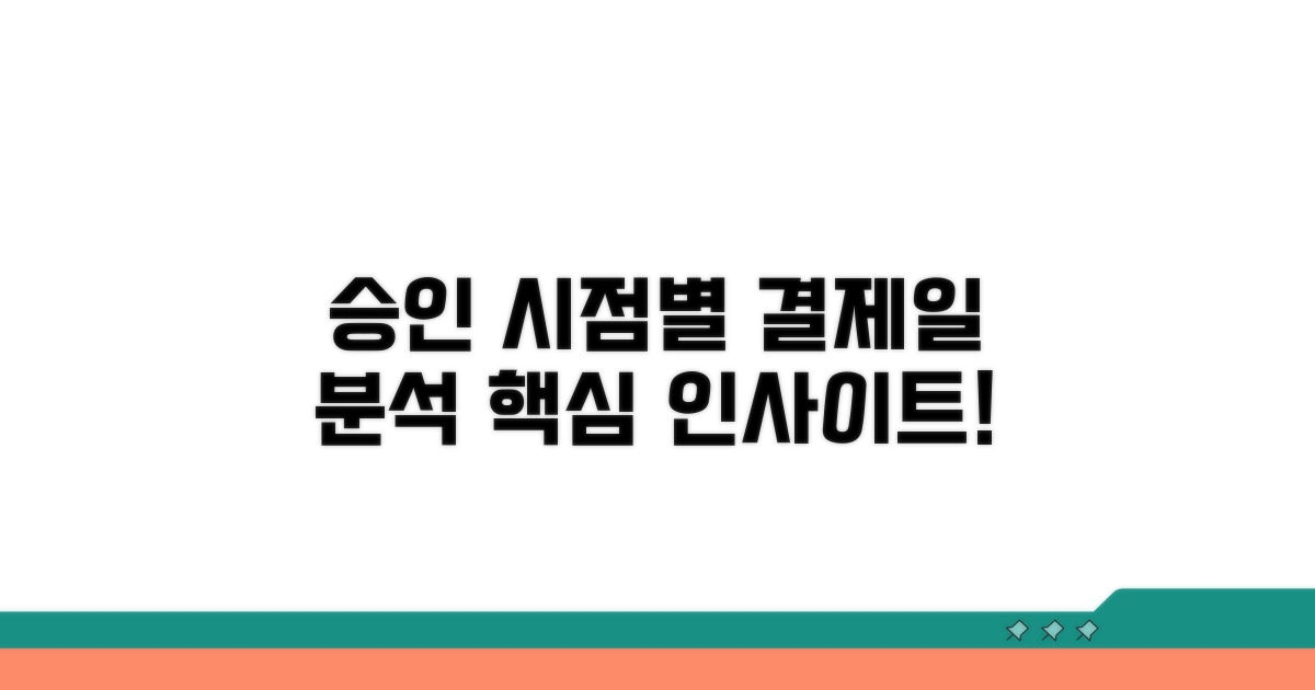 승인 시점별 결제일 분석법