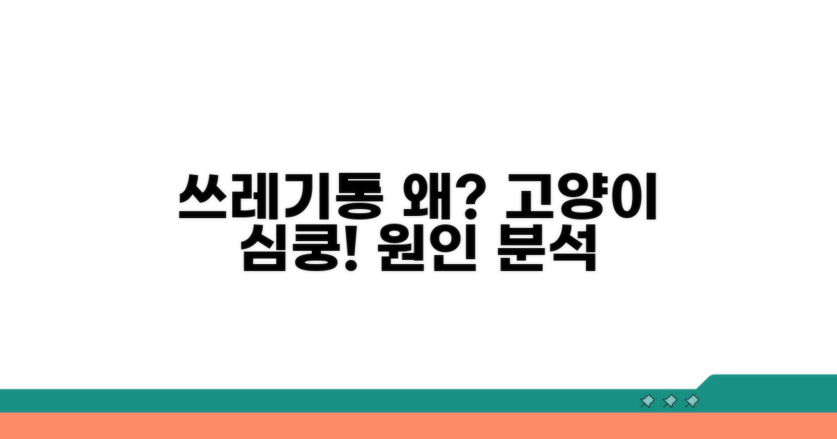 고양이 왜 쓰레기통 뒤질까? 원인 분석