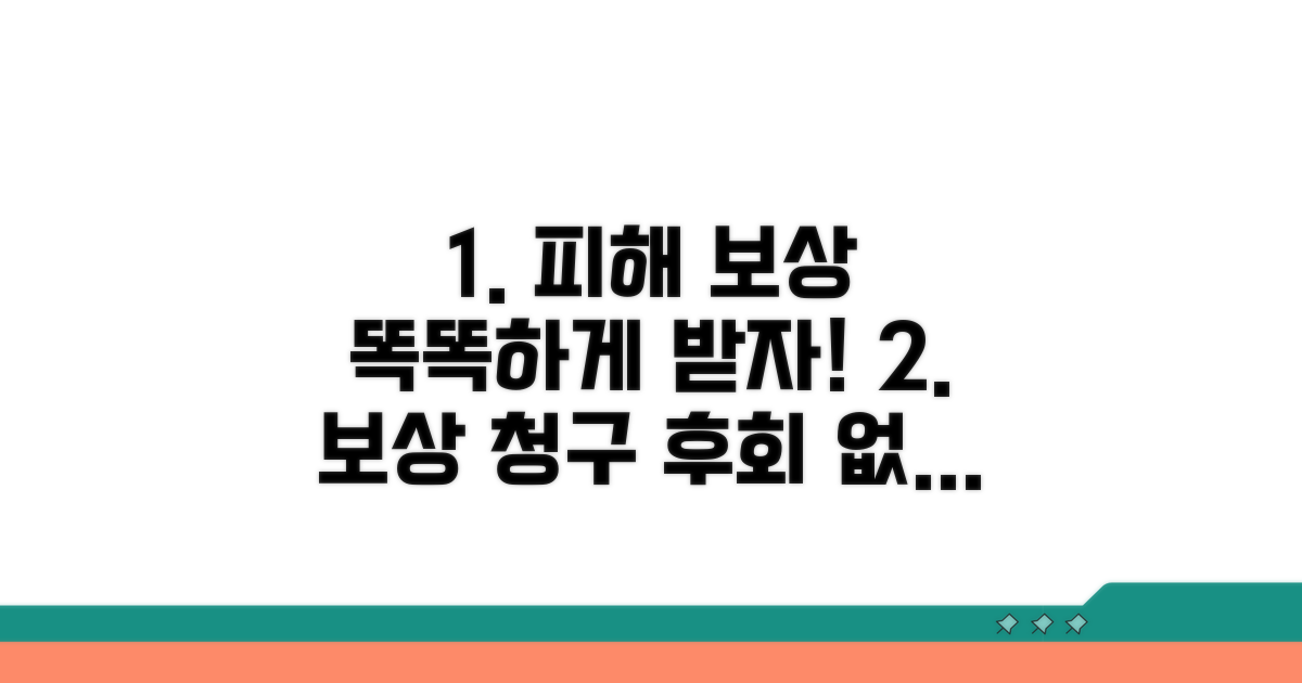피해 보상 청구, 똑똑하게 진행하기