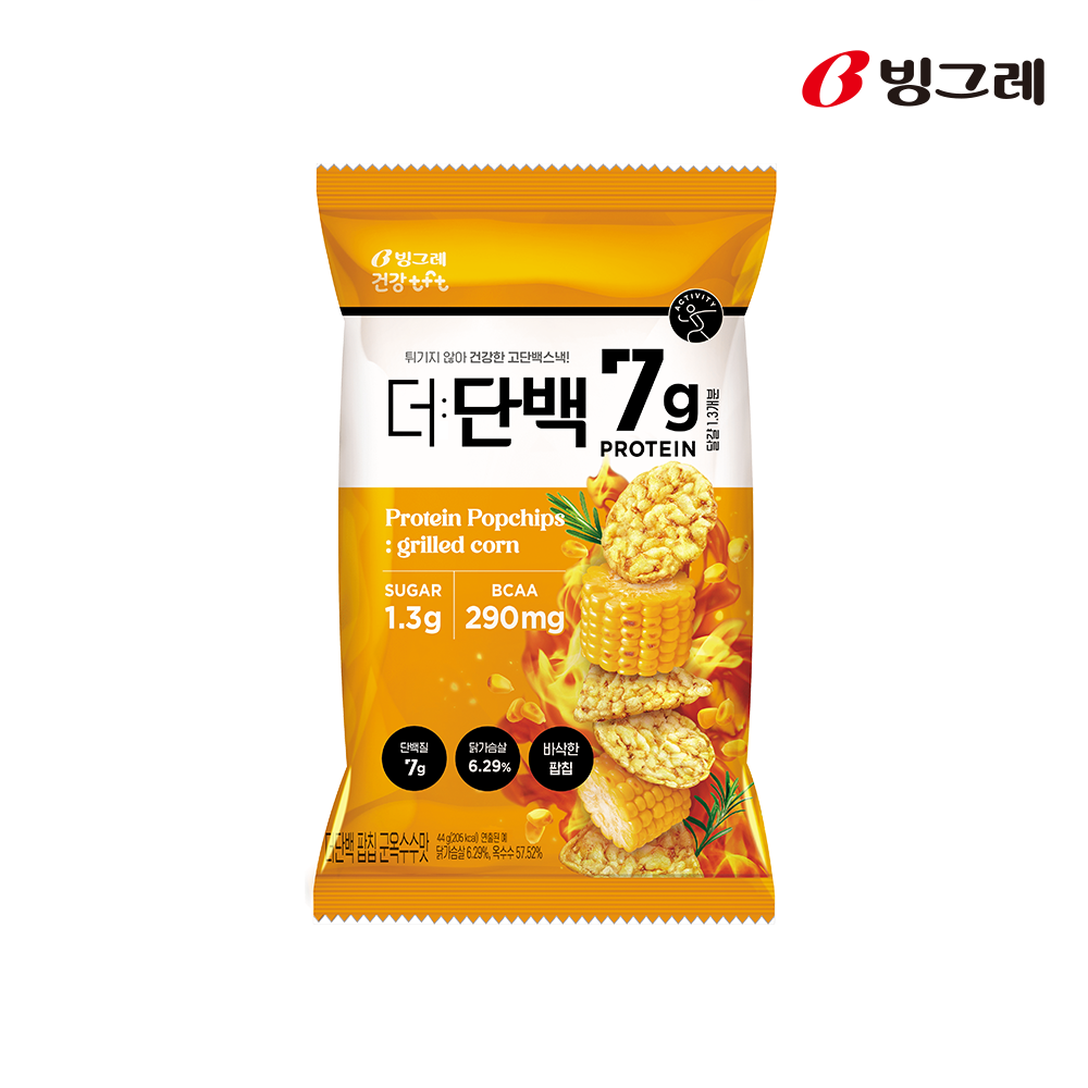 빙그레 더단백 팝칩 3종 12개 단백질 과자 상세 이미지 2