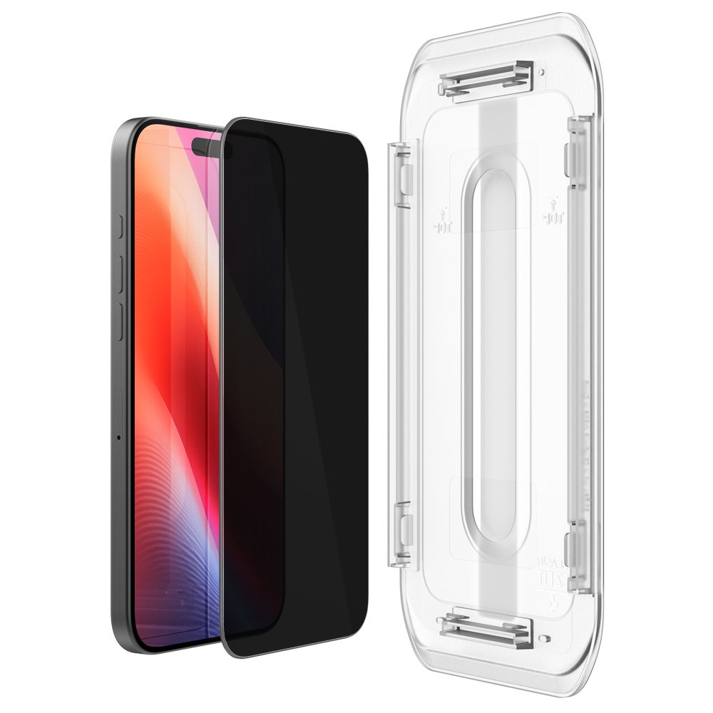 저반사 강화유리 글라스tR 이지핏 AR 프라이버시 아이폰16 프로 맥스, 1매입 상세 이미지 2