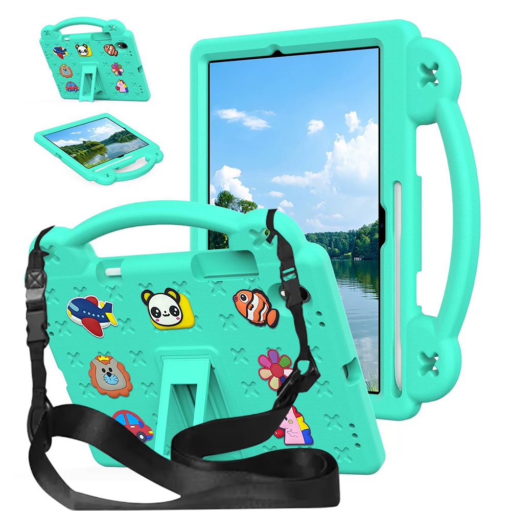 갤럭시탭 S11 케이스 범퍼 유아 키즈 에바폼 애니멀비츠 네이비, 탭 S11 상세 이미지 1