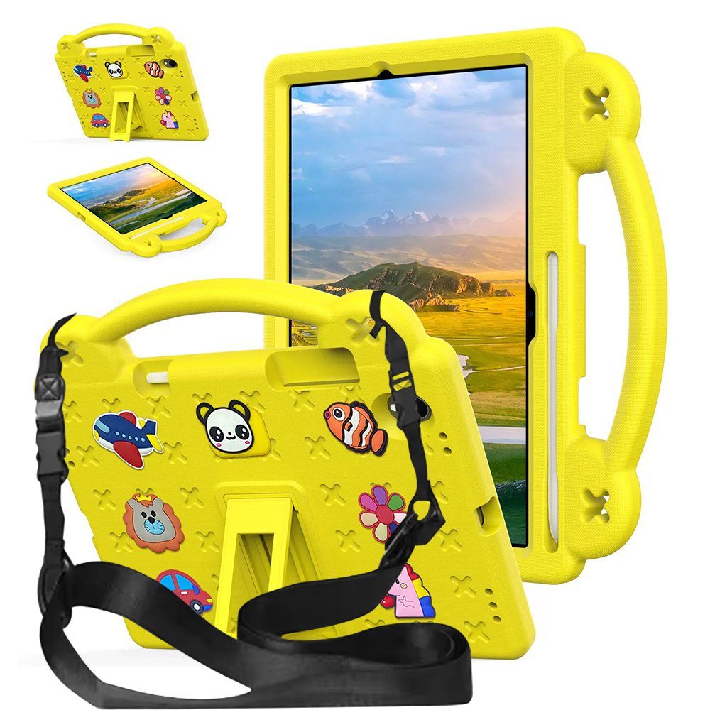 갤럭시탭 S11 케이스 범퍼 유아 키즈 에바폼 애니멀비츠 네이비, 탭 S11 상세 이미지 1