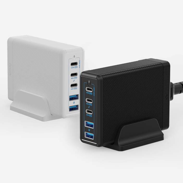 USB PD 226W PPS GaN 접지 멀티 초고속 충전기 GE410 블랙 상세 이미지 1