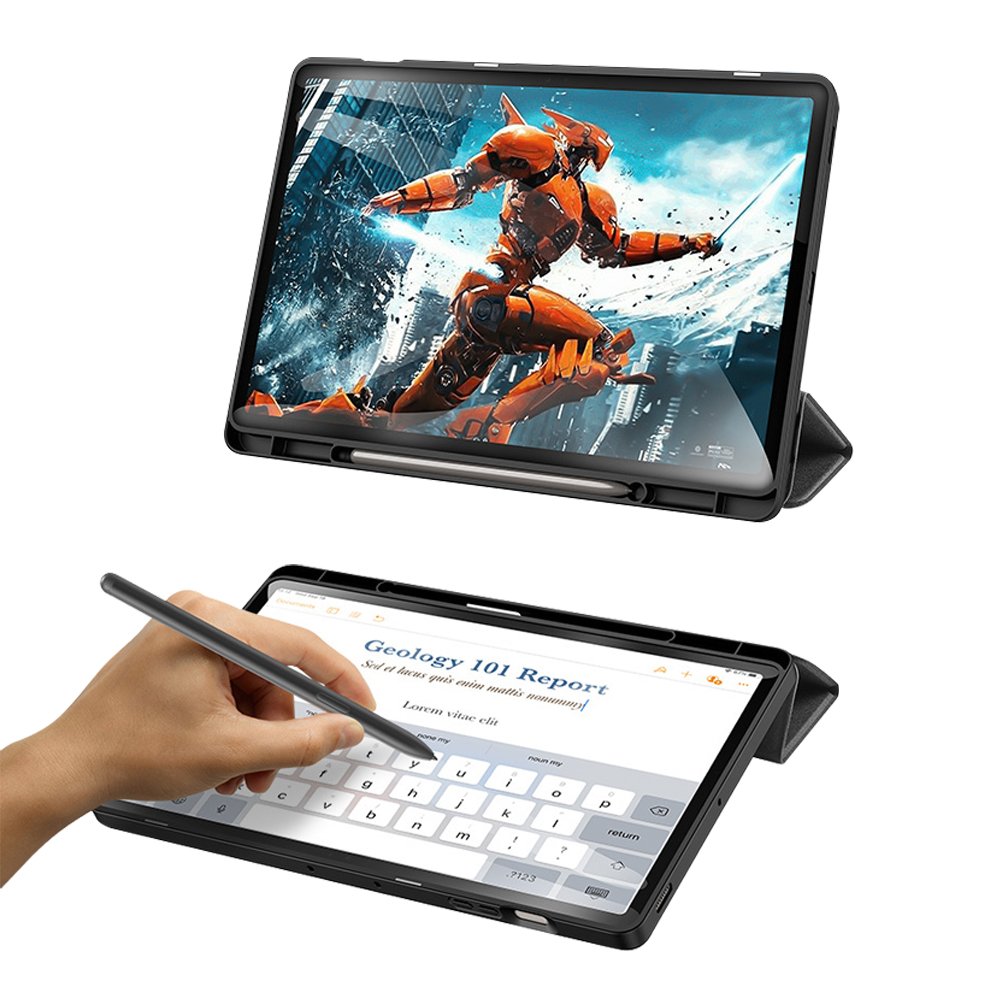 갤럭시탭 S9 FE 플러스 케이스 북커버 S펜수납 도모 로즈핑크, 탭 S9 FE+ (마그네틱 제거) 상세 이미지 2