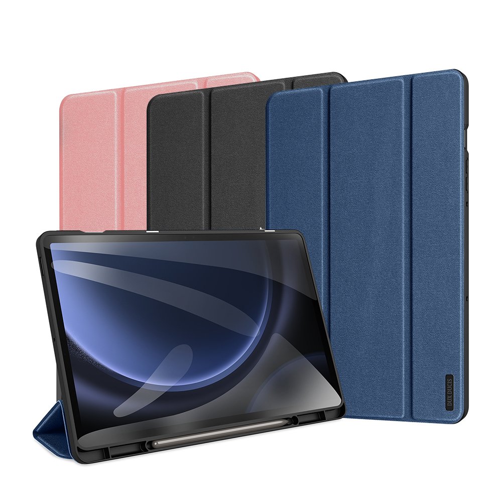 갤럭시탭 S9 FE 플러스 케이스 북커버 S펜수납 도모 로즈핑크, 탭 S9 FE+ (마그네틱 제거) 상세 이미지 2
