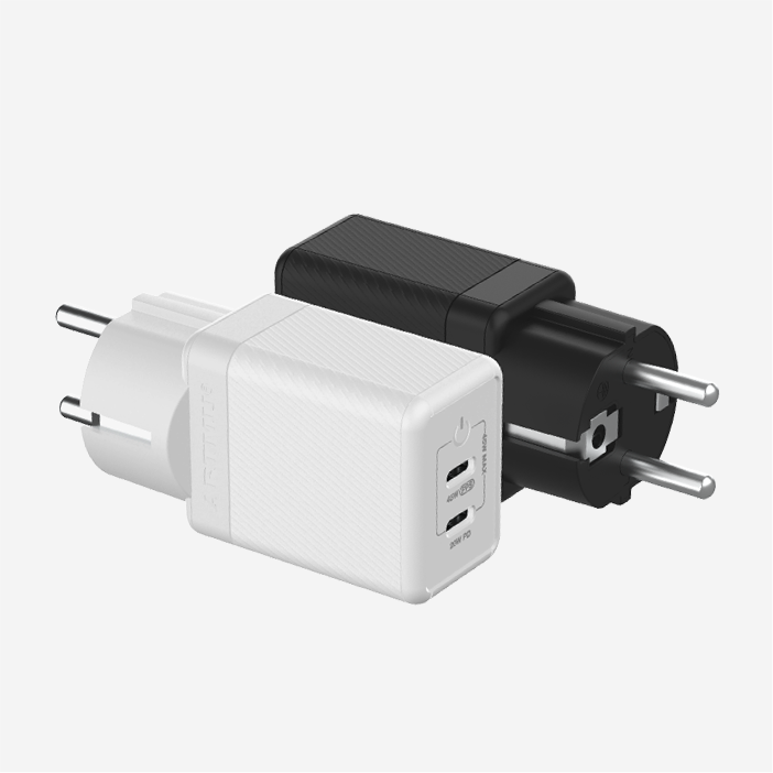 USB PD 45W PPS GaN 접지 듀얼 초고속 충전기 GA310 블랙 상세 이미지 1