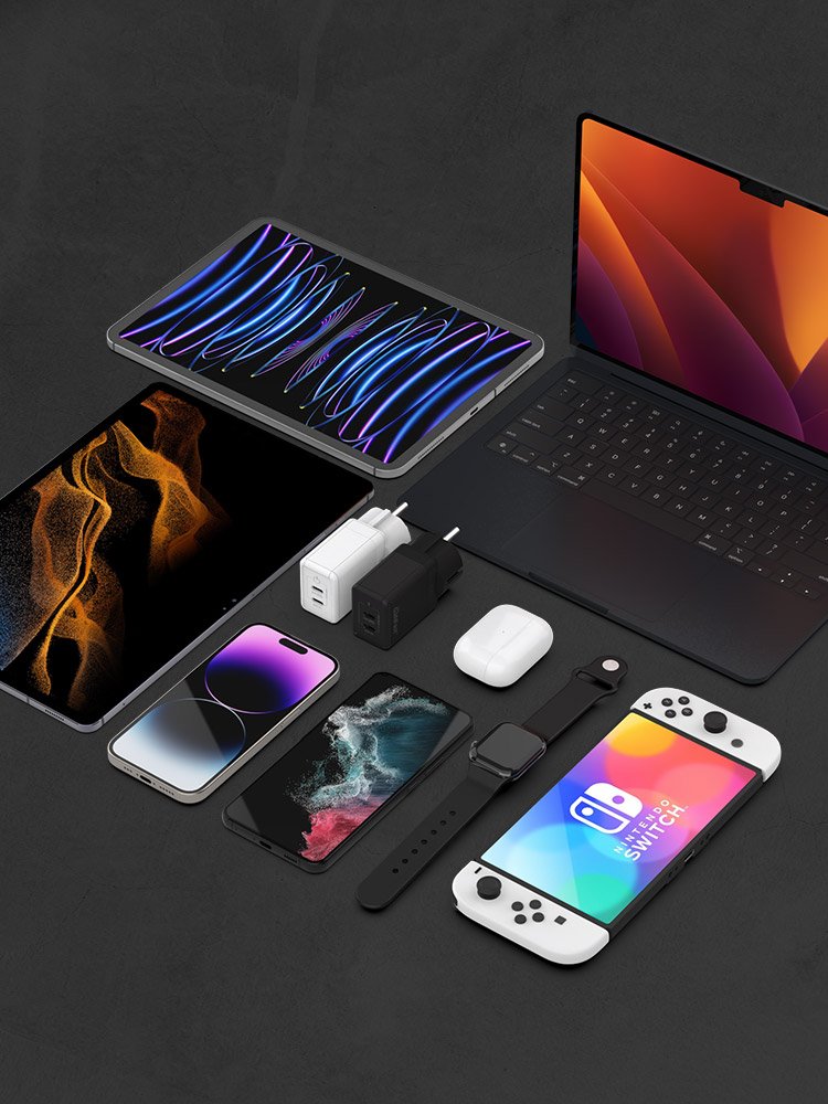 USB PD 45W PPS GaN 접지 듀얼 초고속 충전기 GA310 블랙 상세 이미지 1