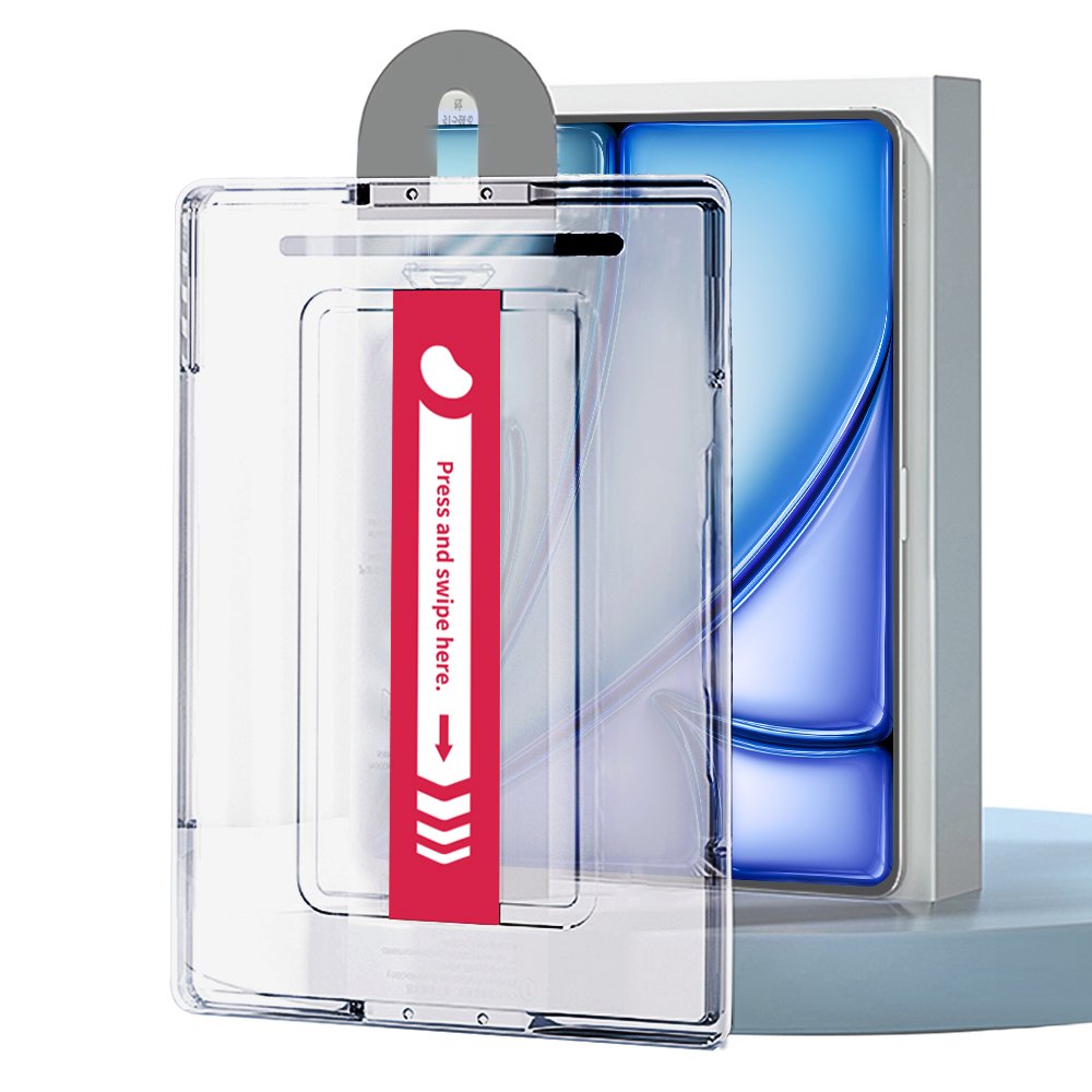 레드빈 아이패드 저반사 지문방지 강화유리 필름 먼지제거 원터치 가이드툴 아이패드 10세대 27.7cm(10.9인치), 1매입 상세 이미지 1