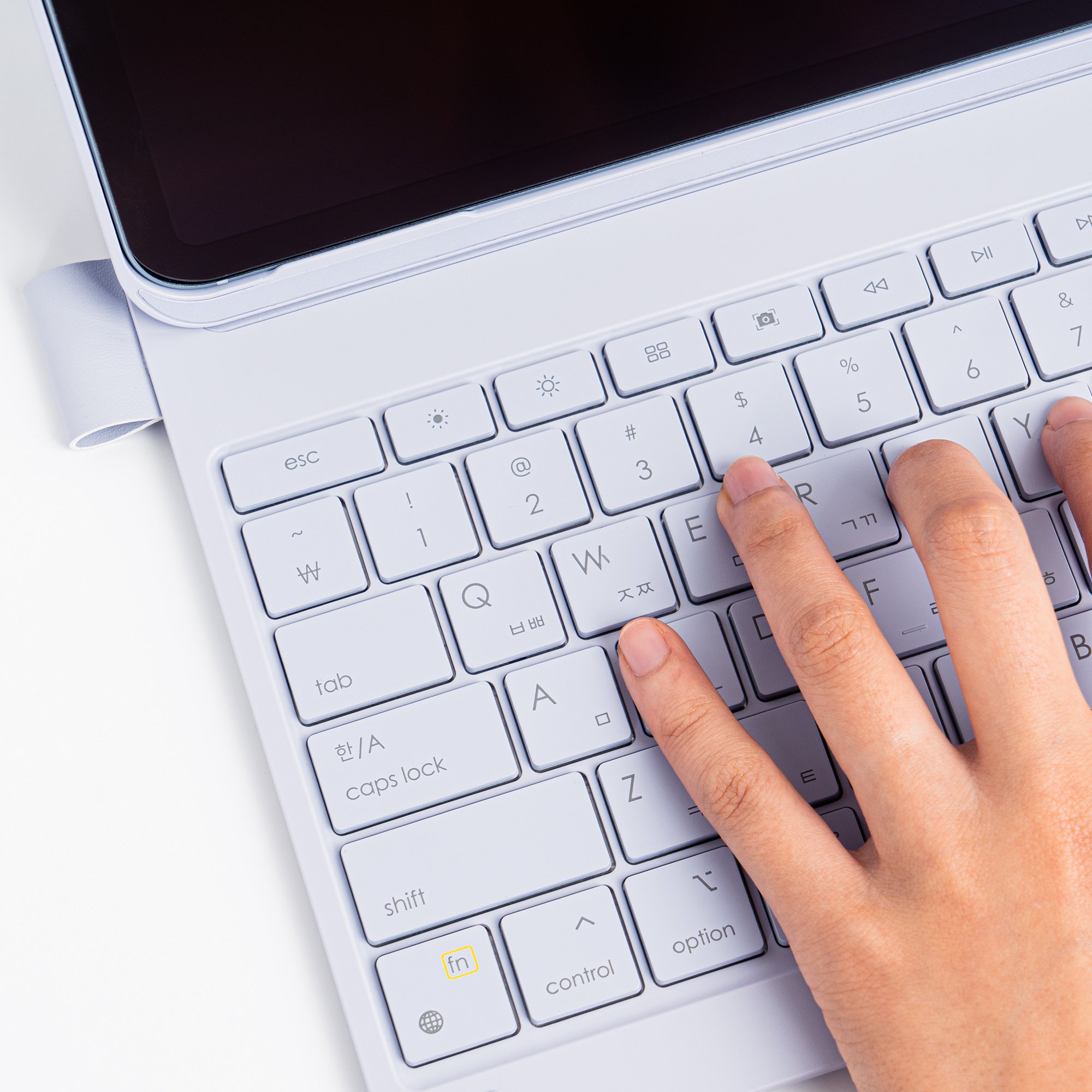 레드빈 아이패드 키보드케이스 커버 매직키보드 그레이, 아이패드 프로 32.7cm(12.9인치) M1 5세대 상세 이미지 1