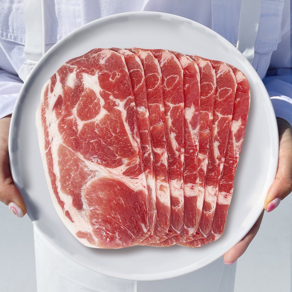 바라던 목살 많은 돼지고기 목전지 제육 구이 1kg 돼지 왕목살 미국산 상세 이미지 1