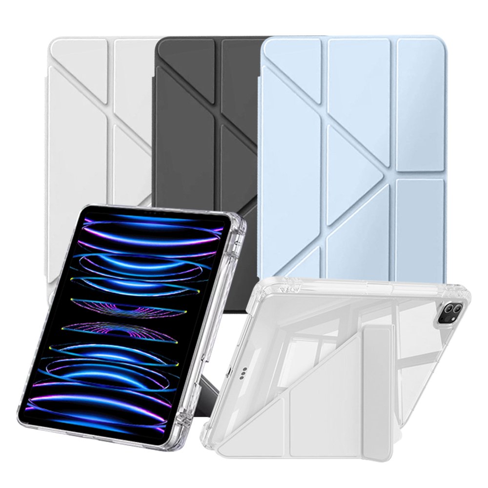 아이패드 에어 11 7세대 M3 케이스 애플펜슬 수납 투명 Y형 블랙, 에어 7세대 11 상세 이미지 2