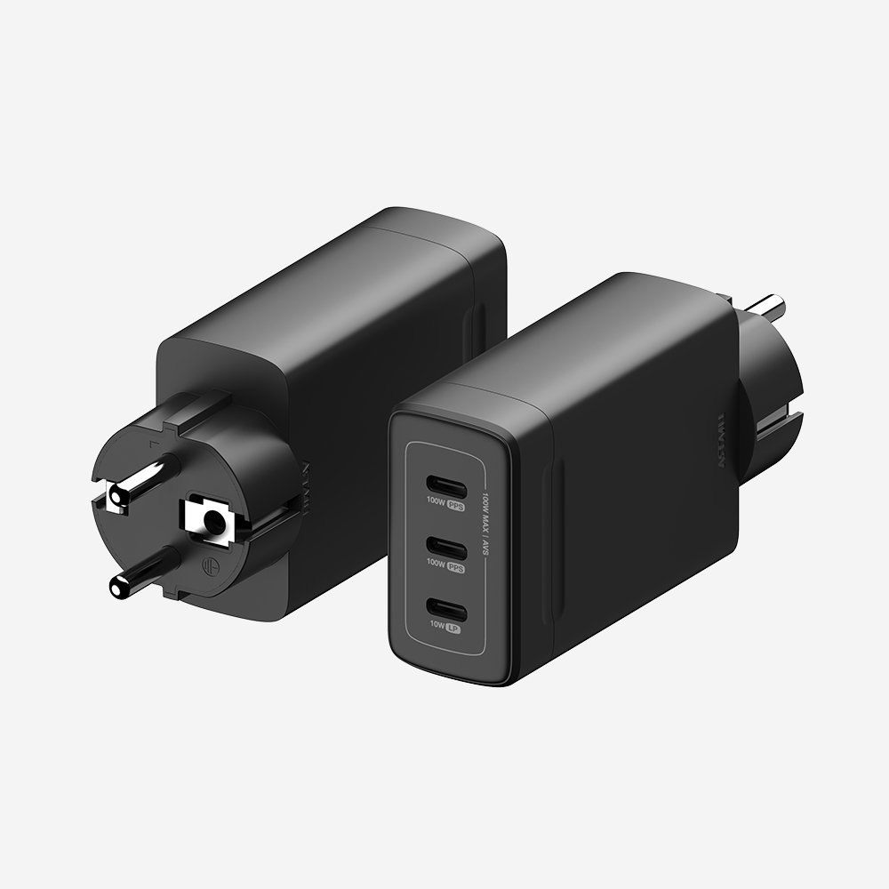 PD 3.2 100W AVS GaN 접지 멀티 초고속 충전기 GB103 블랙 상세 이미지 1