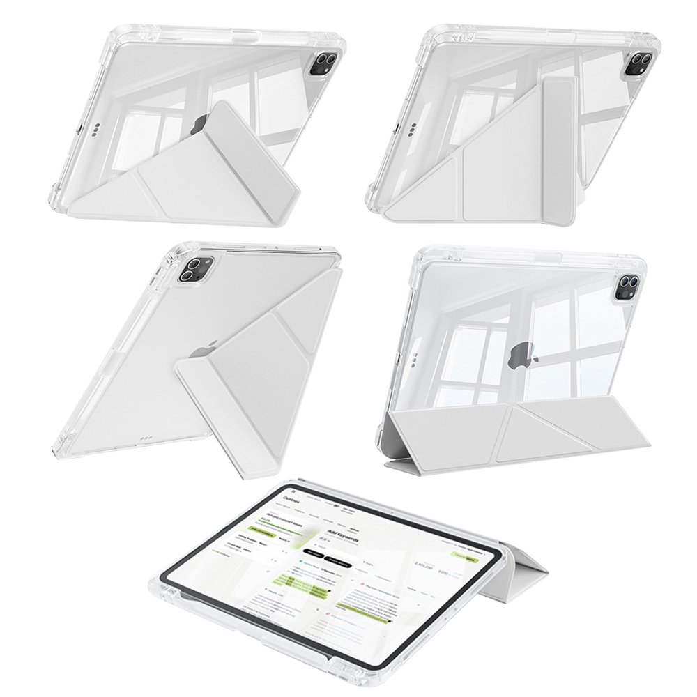 아이패드 에어 11 7세대 M3 케이스 애플펜슬 수납 투명 Y형 블랙, 에어 7세대 11 상세 이미지 1