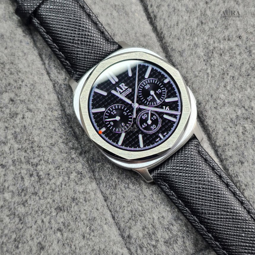 갤럭시워치8 커스텀 가죽 스트랩 베젤링 사피레더 클래식 40 44 46mm 호환 상세 이미지 1